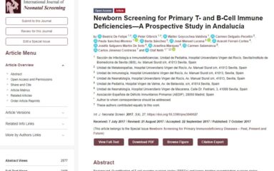 article newborn screening