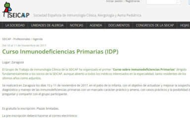 curso inmunodeficiencias primarias