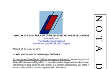 nota de prensa aedip aragon