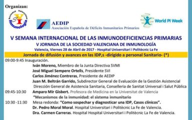 semana internacional inmunodeficiencias priarias aedip valencia