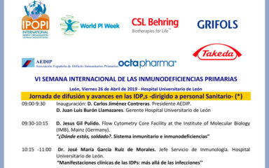 vi semana internacional inmunodeficiencias primarias aedip leon abril