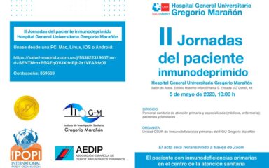 segundas jornadas del paciente inmunodeprimido hospital gregorio maranon