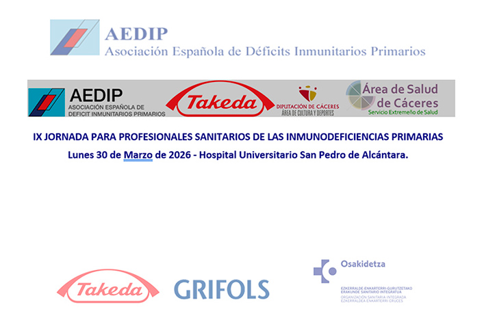 evento jornada ix profesionales sanitarios inmunodeficiencias