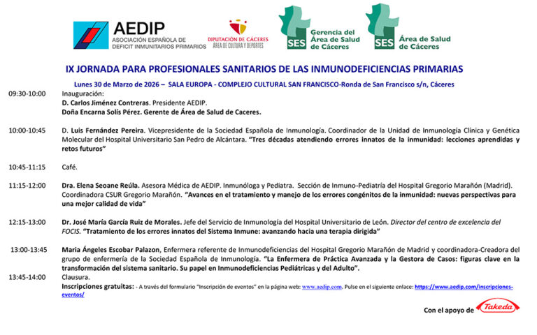 programa aedip caceres jornadas marzo